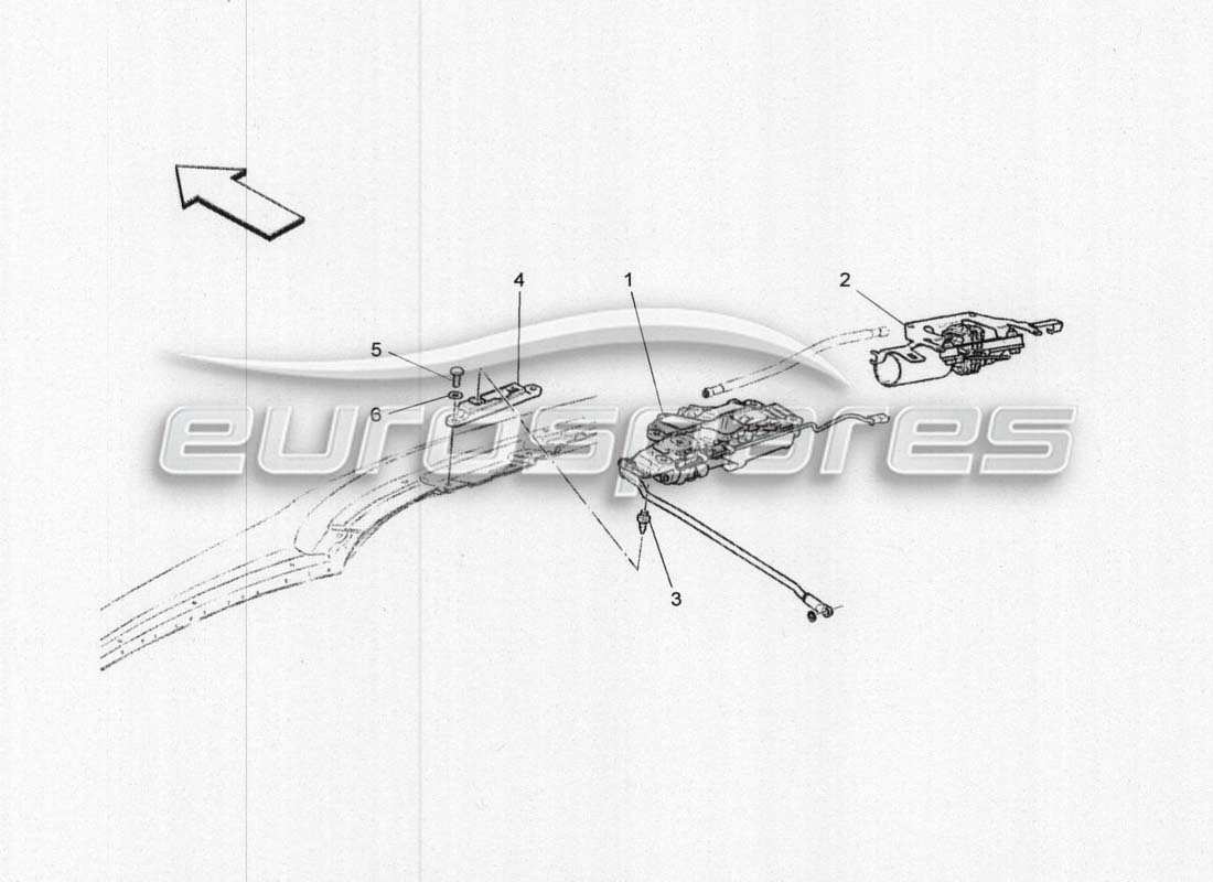 maserati grancabrio mc centenario electrical system: closing and microswitches part diagram