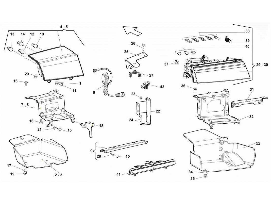 lamborghini gallardo lp570-4s perform lights part diagram