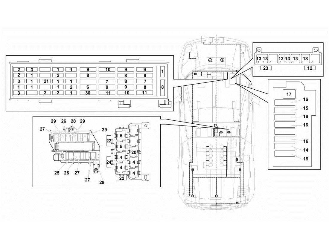 lamborghini gallardo lp570-4s perform electrical system part diagram