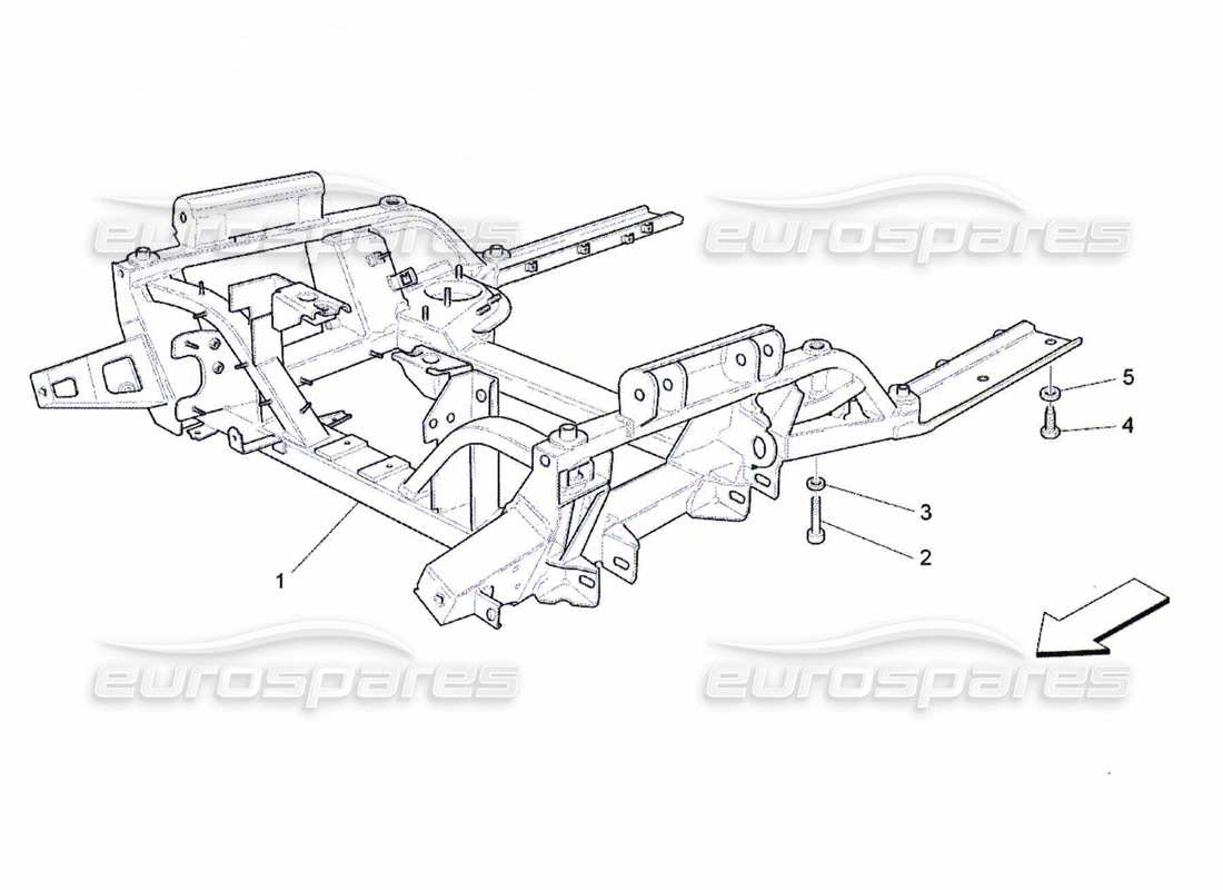 maserati qtp. (2010) 4.7 front underchassis part diagram