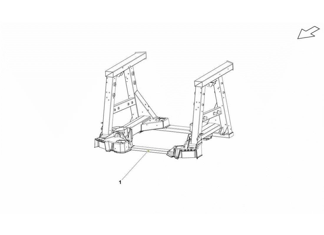 lamborghini gallardo sts ii sc rear frame elements part diagram