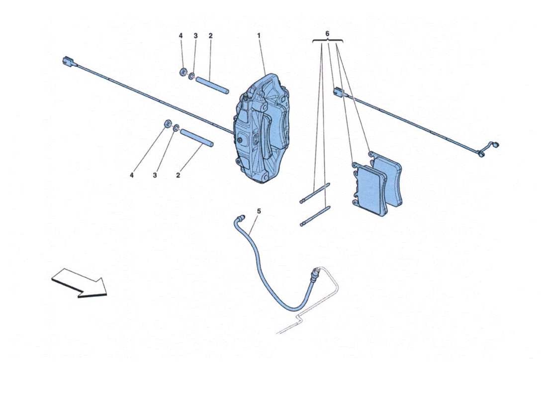 ferrari 458 challenge pinze freni anteriori part diagram