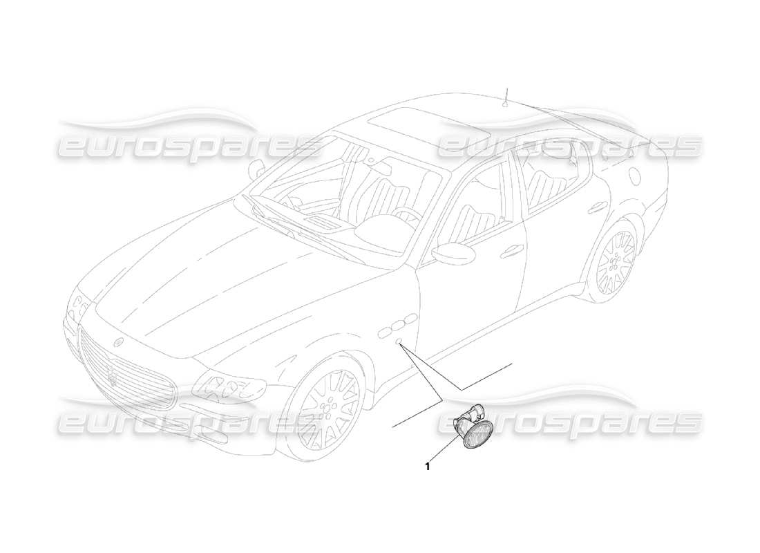 maserati qtp. (2003) 4.2 side lights part diagram