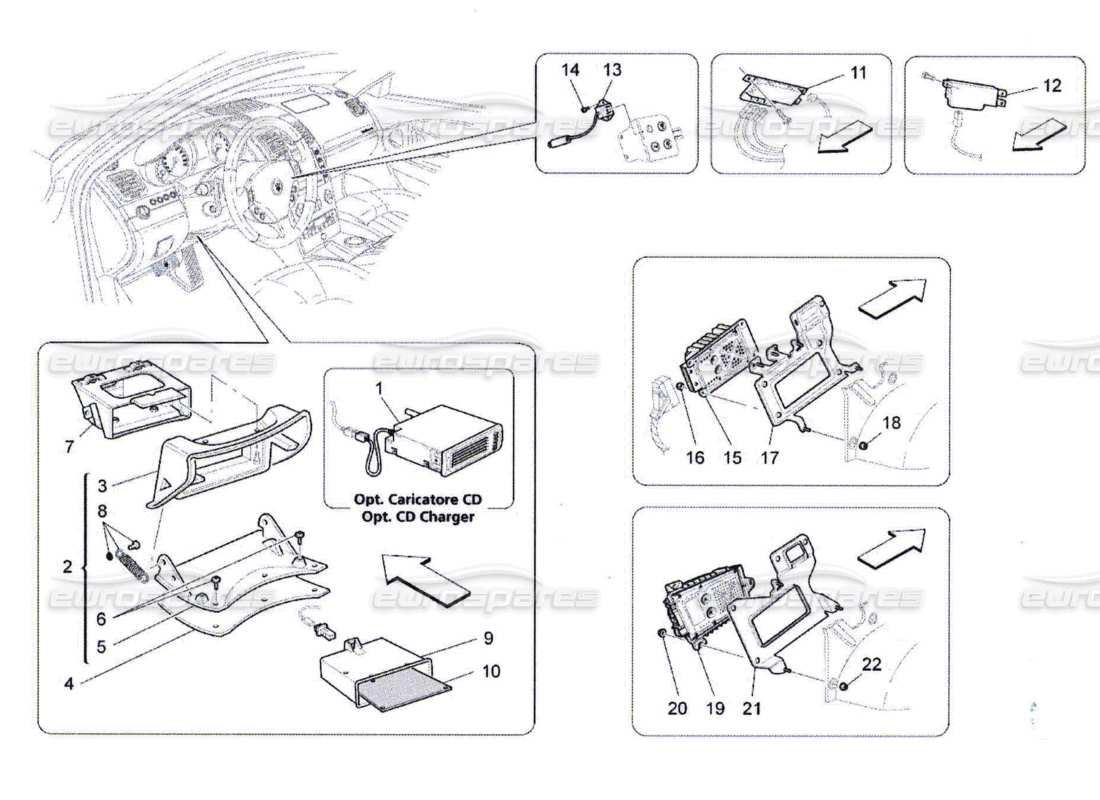 maserati qtp. (2010) 4.7 it system part diagram