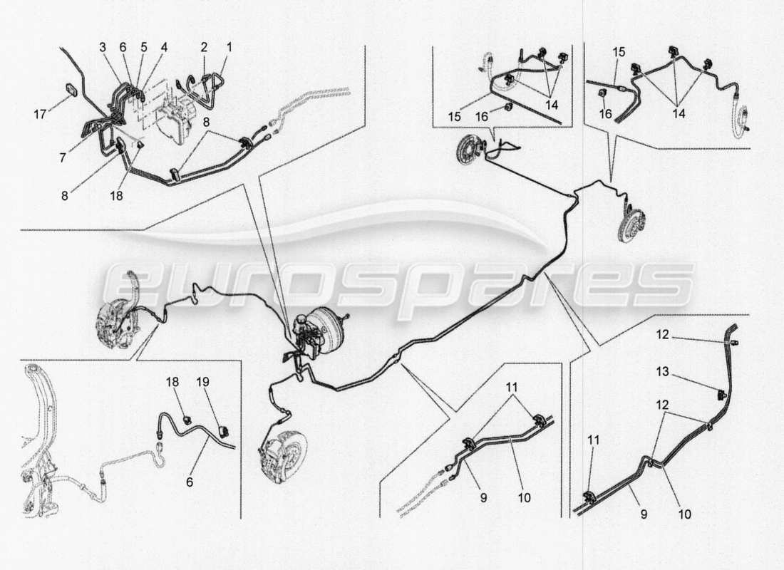 maserati qtp. v8 3.8 530bhp auto 2015 lines part diagram