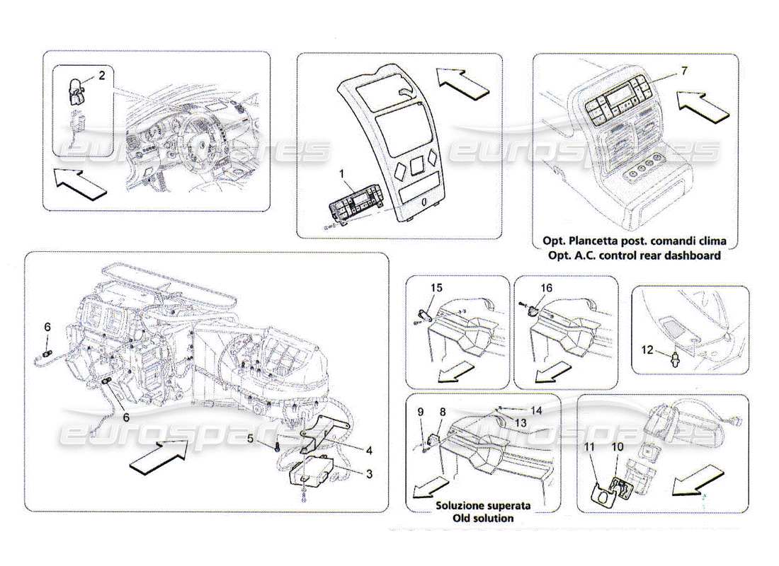 maserati qtp. (2010) 4.2 a c unit: electronic control part diagram