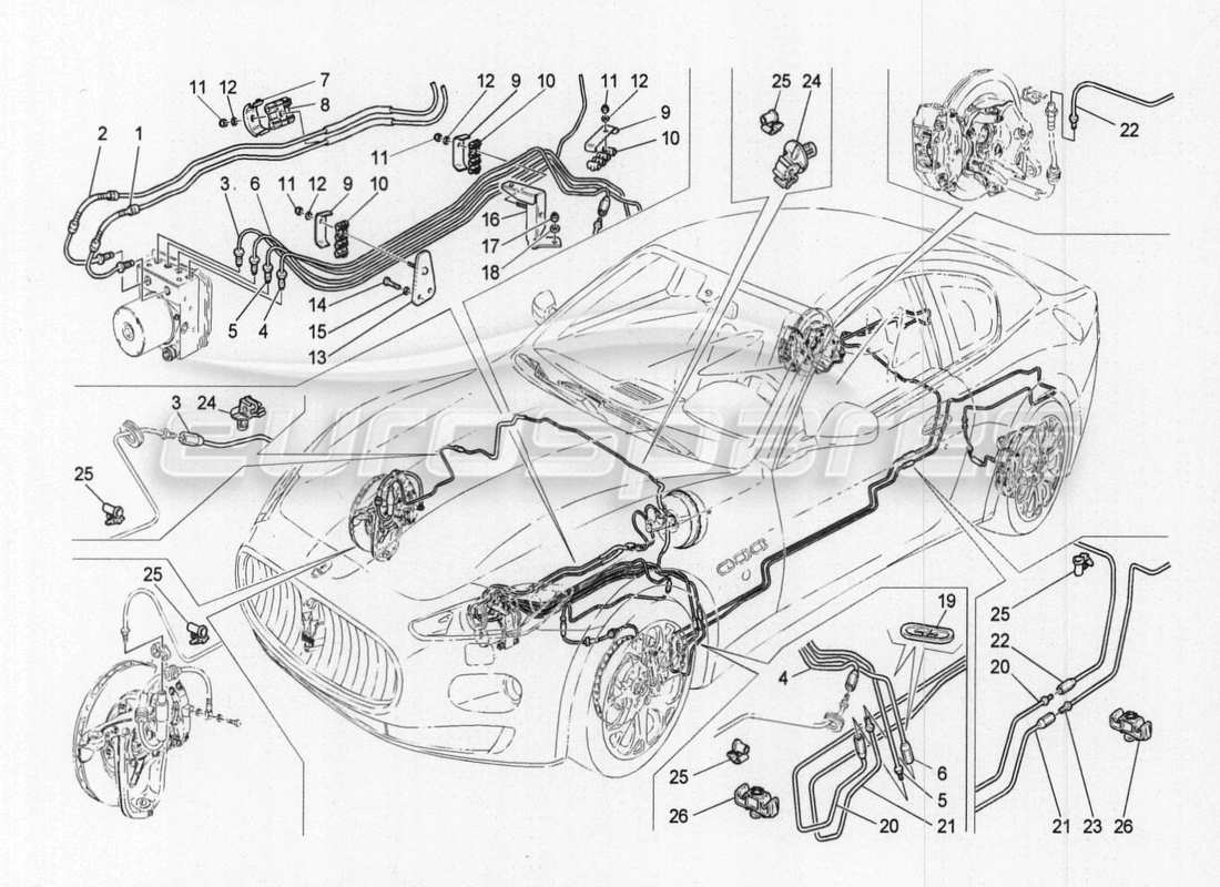 maserati granturismo special edition lines part diagram