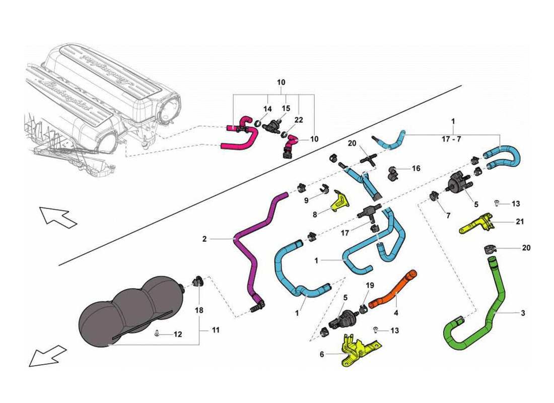 lamborghini gallardo lp570-4s perform vacuum system part diagram