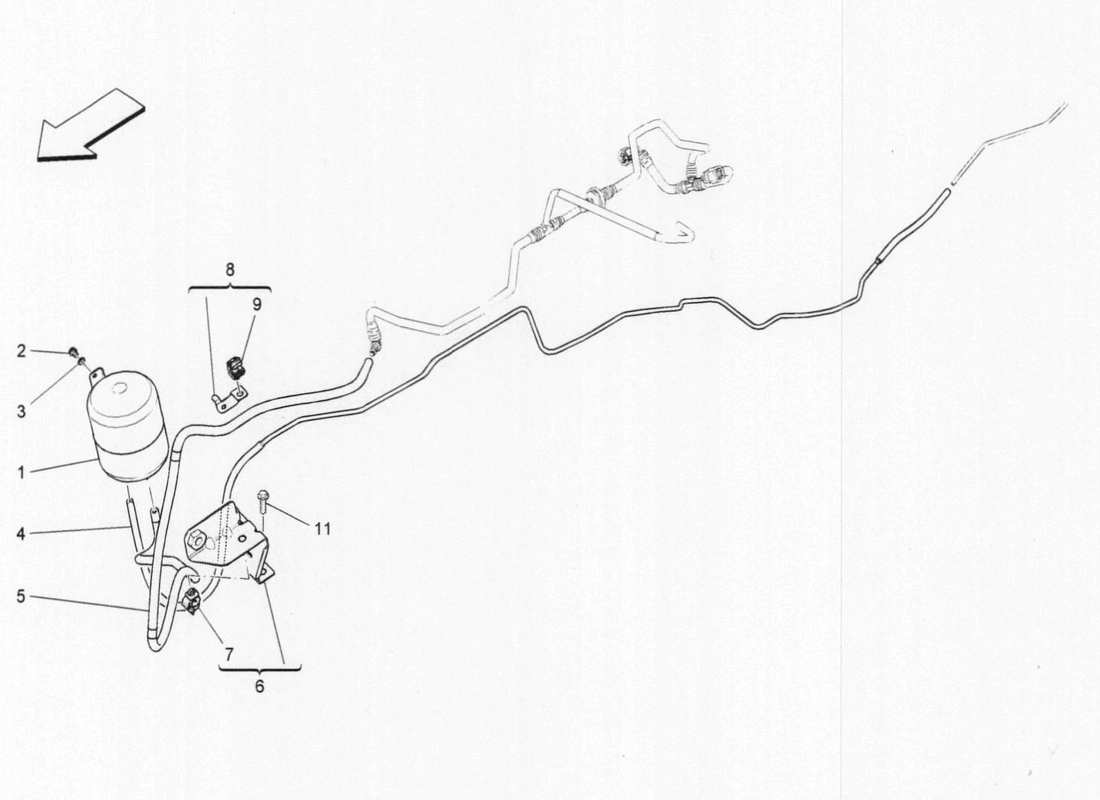 maserati qtp. v6 3.0 bt 410bhp 2015 additional air system part diagram