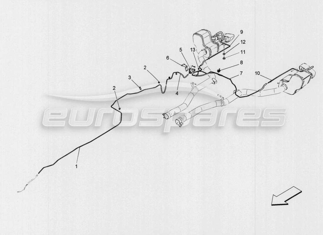 maserati qtp. v8 3.8 530bhp auto 2015 additional air system part diagram