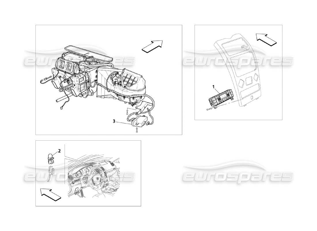 maserati qtp. (2003) 4.2 a.c. group: electronic control part diagram