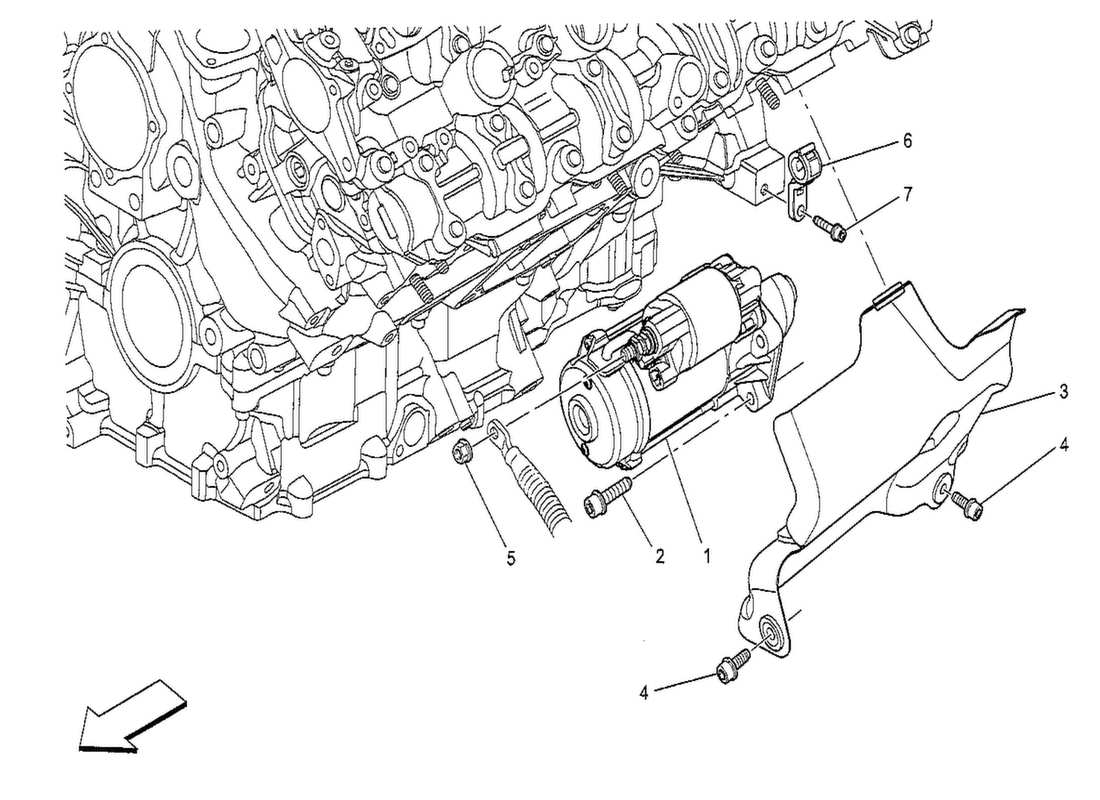 maserati qtp. v8 3.8 530bhp 2014 electronic control: engine ignition part diagram