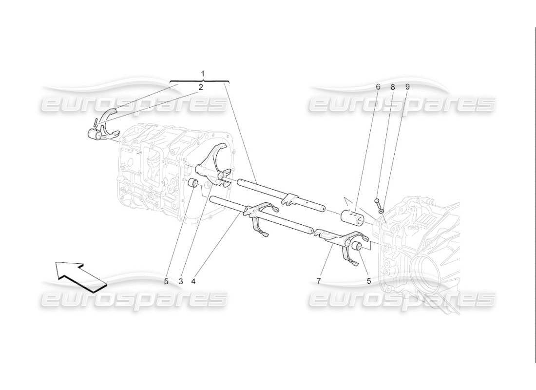 maserati qtp. (2007) 4.2 f1 inner controls part diagram