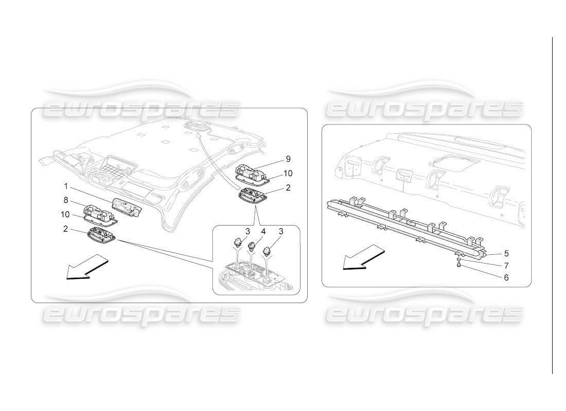 maserati qtp. (2007) 4.2 auto internal vehicle devices part diagram