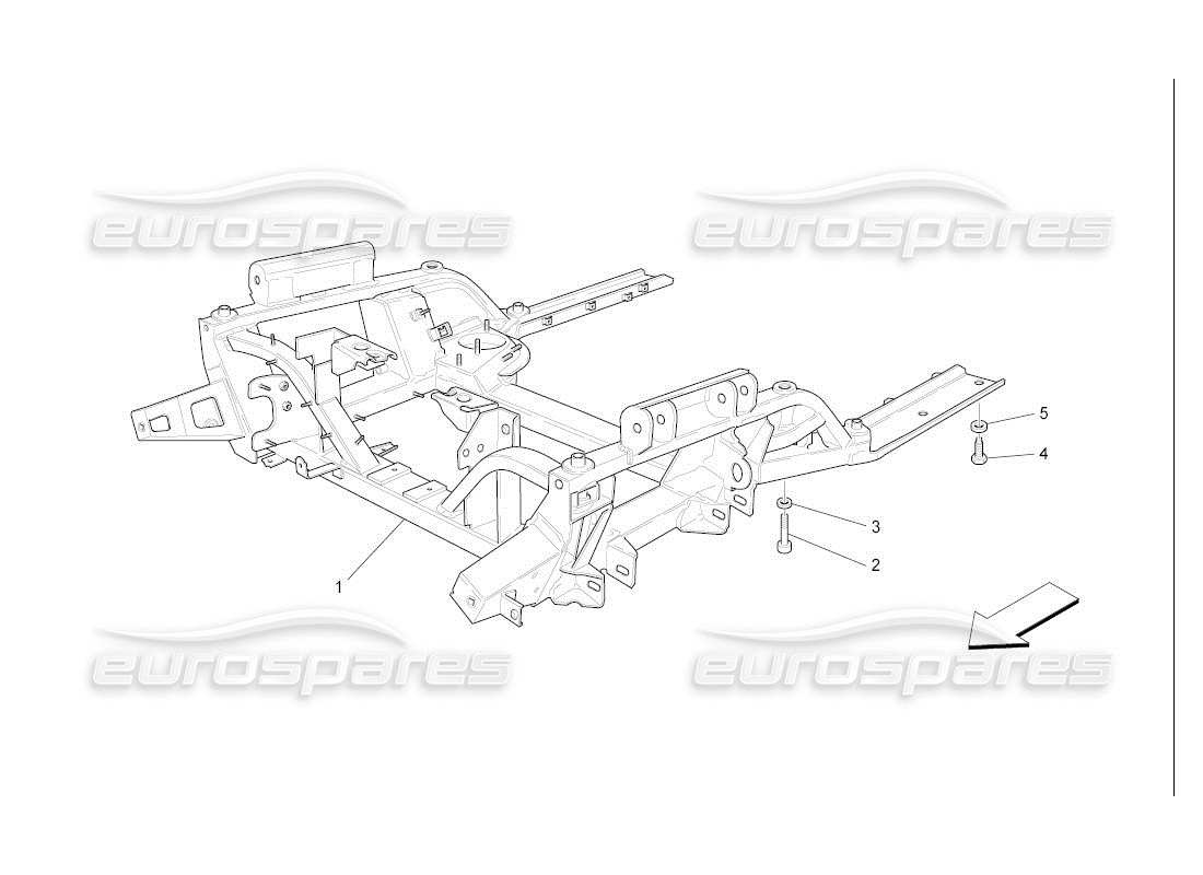 maserati qtp. (2007) 4.2 auto front underchassis part diagram