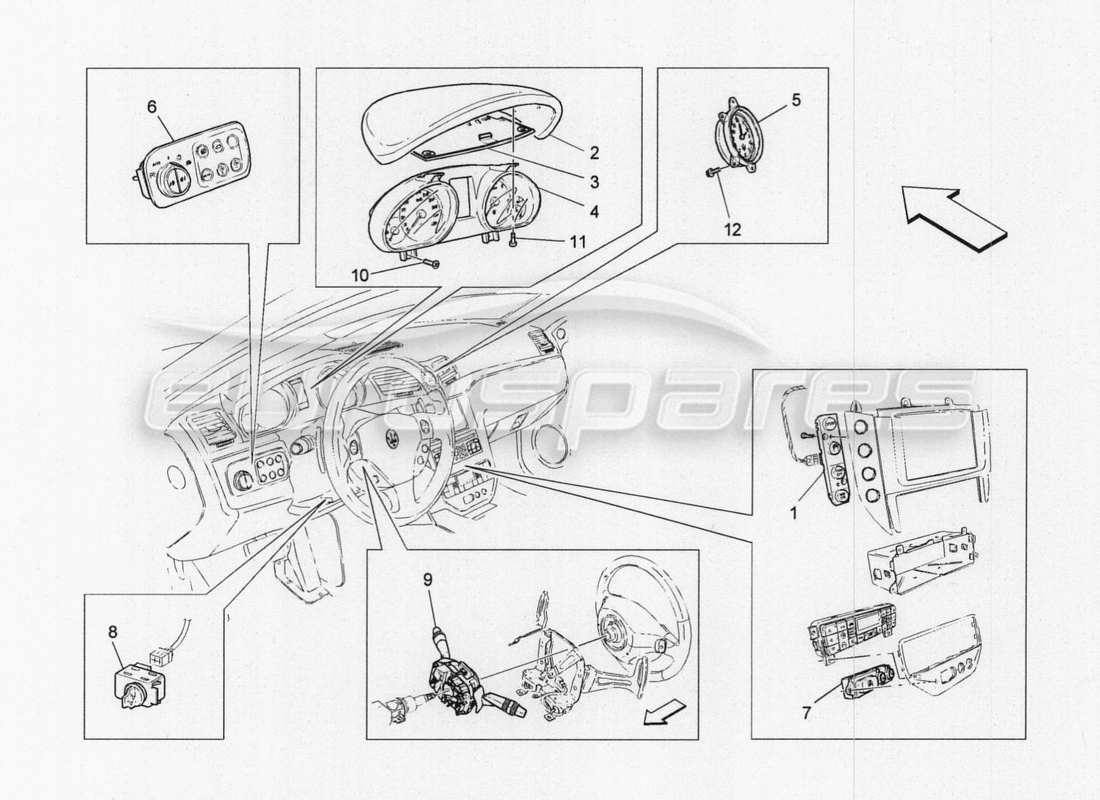 maserati granturismo special edition it system part diagram