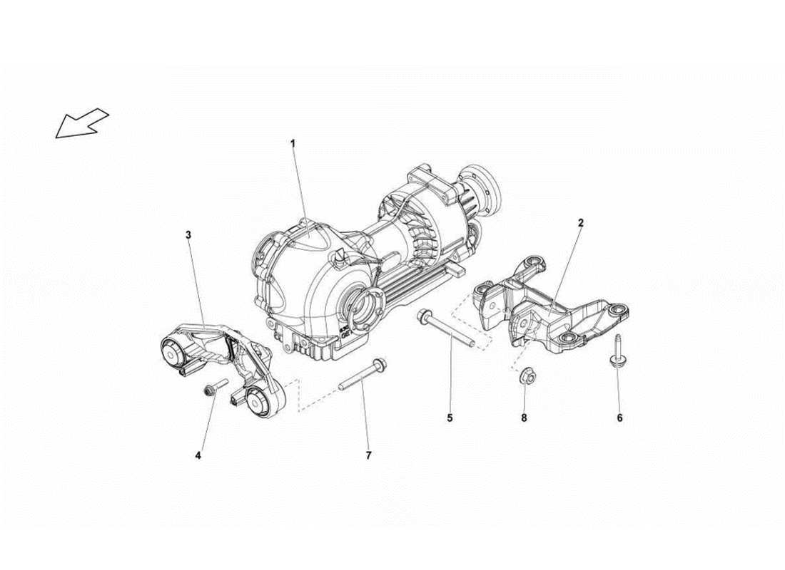 lamborghini gallardo lp560-4s update front differential assembly part diagram