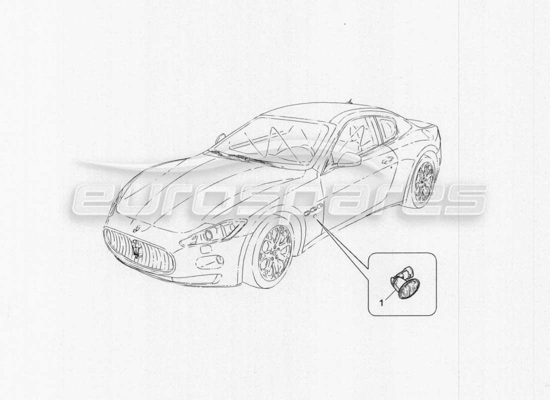 maserati granturismo special edition side light clusters part diagram