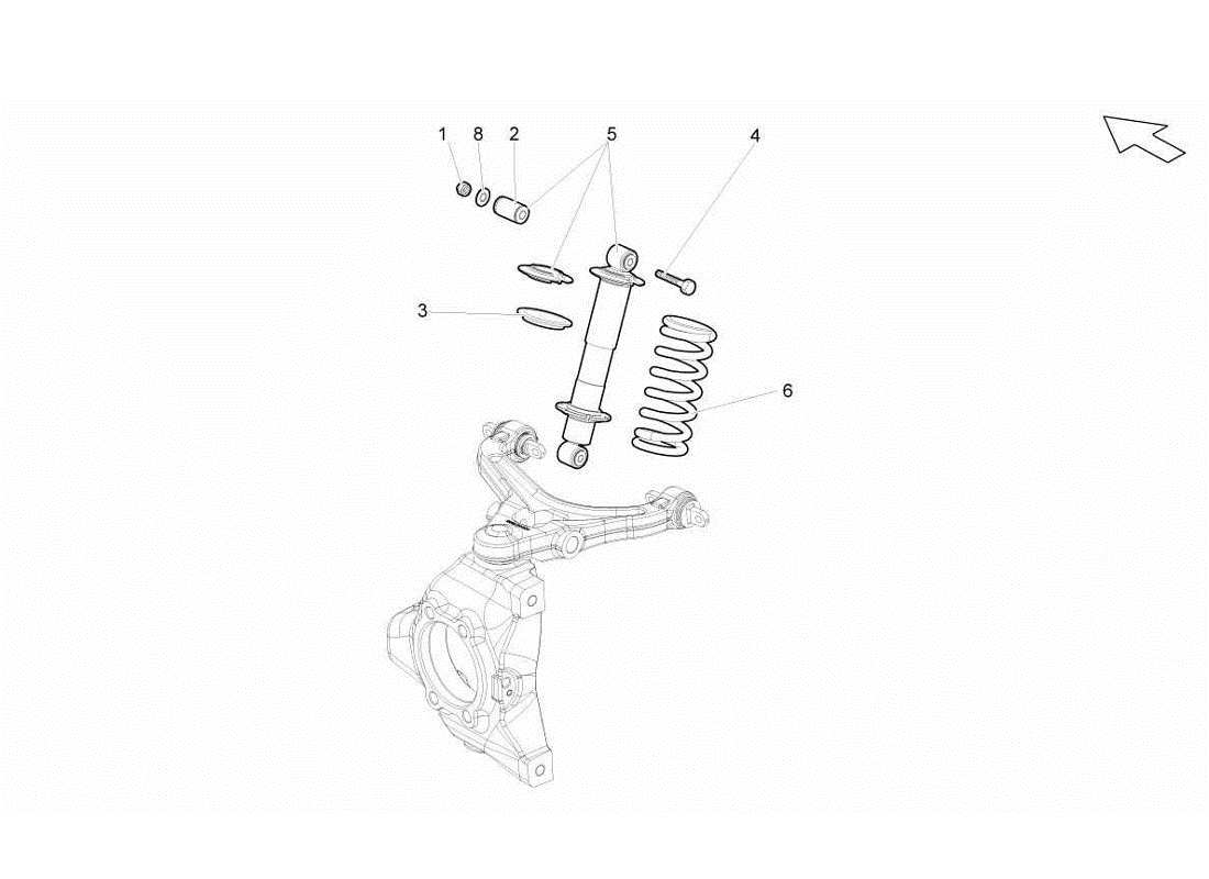 lamborghini gallardo lp560-4s update front suspension parts diagram