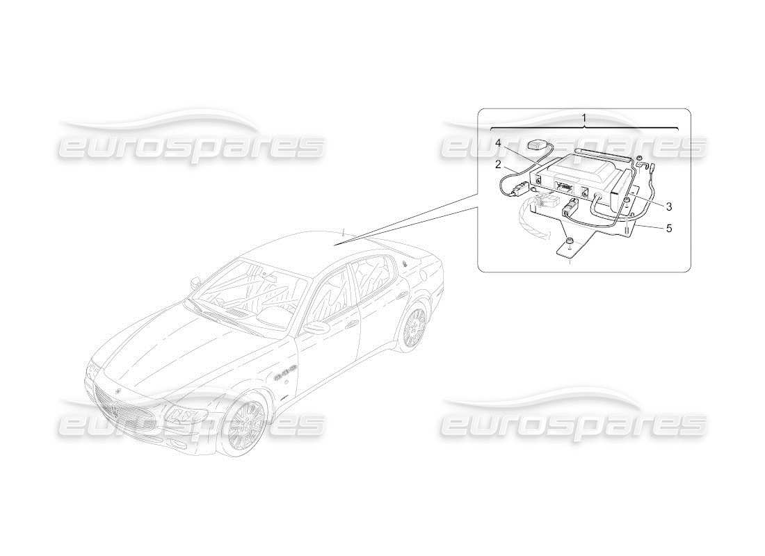 maserati qtp. (2011) 4.2 auto alarm and immobilizer system part diagram