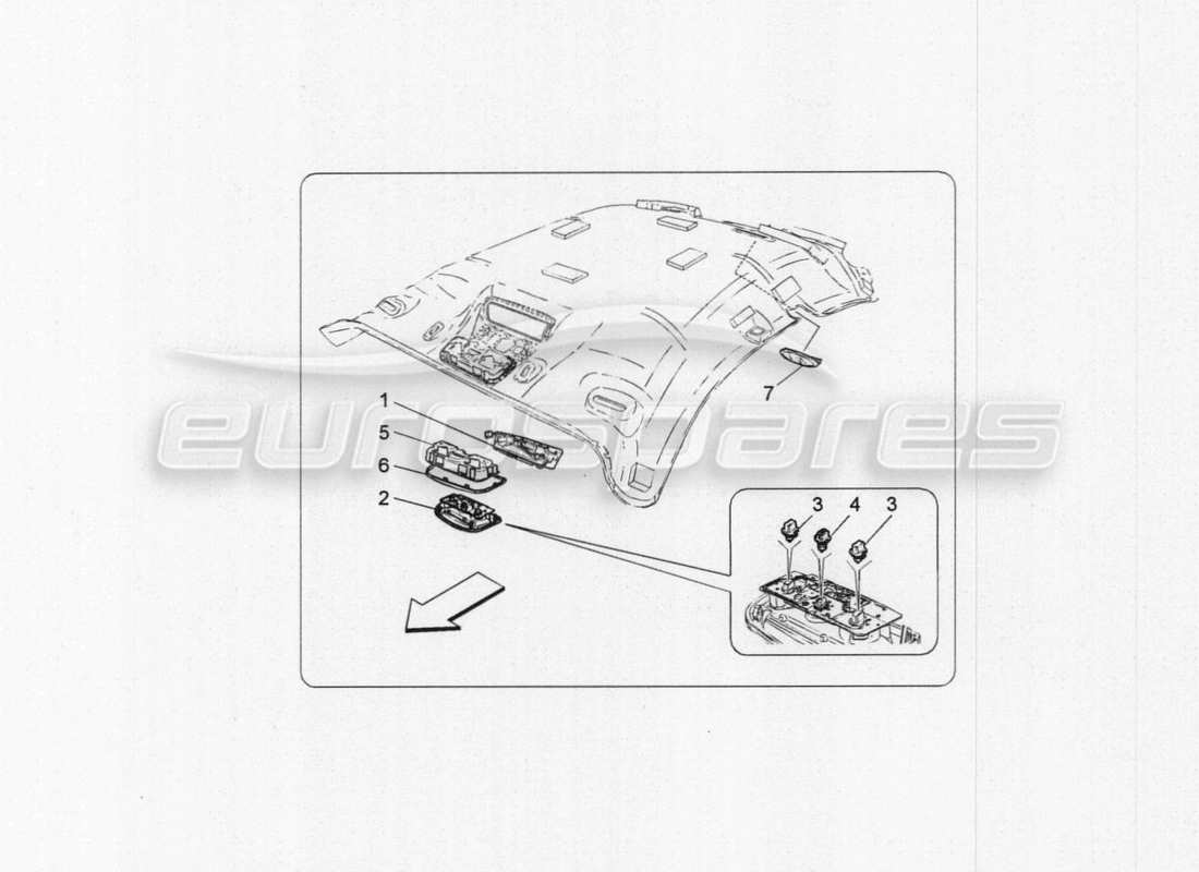 maserati granturismo special edition internal vehicle devices part diagram