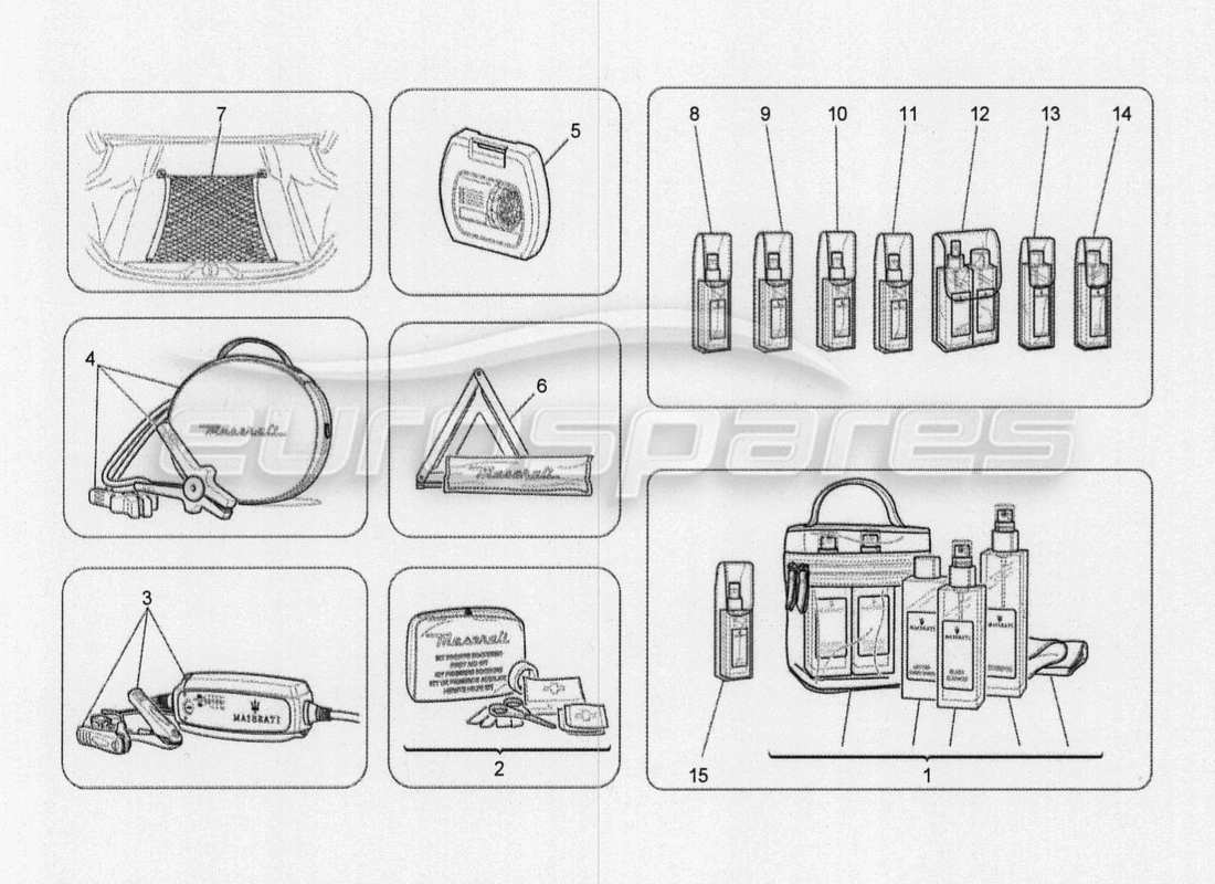 maserati qtp. v8 3.8 530bhp 2014 auto after market accessories part diagram