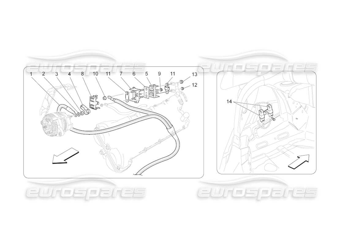 maserati grancabrio (2011) 4.7 main wiring part diagram