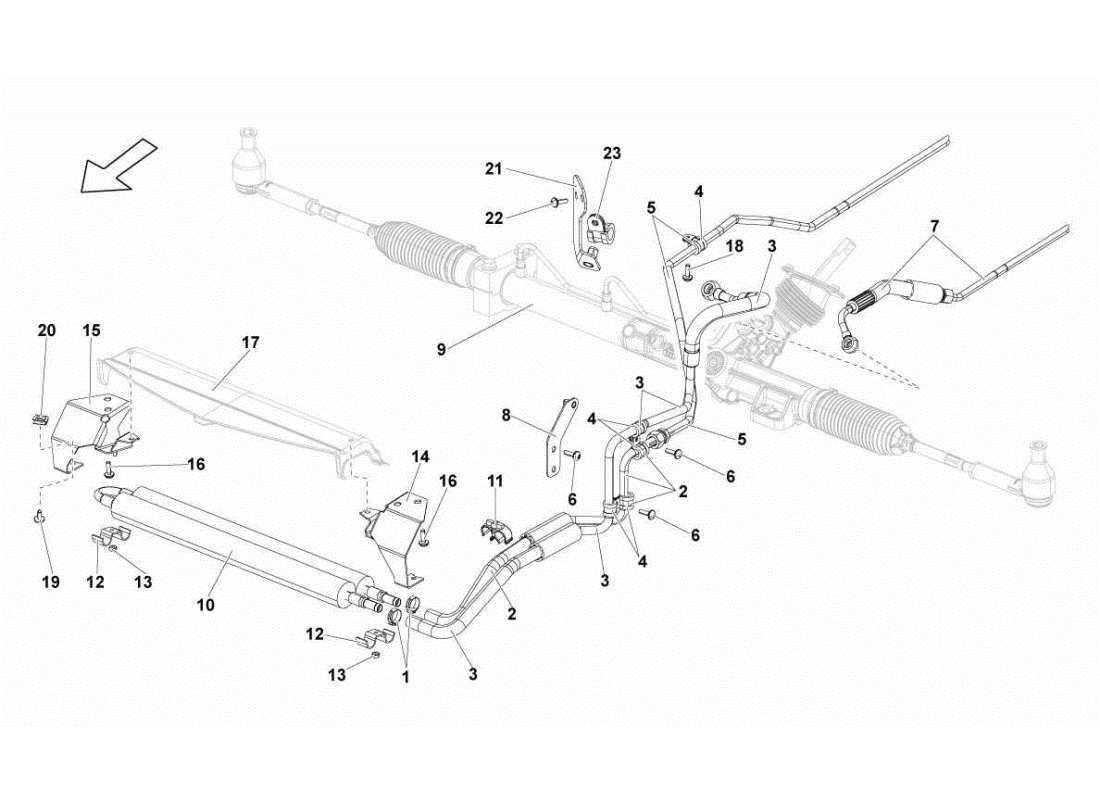 lamborghini gallardo sts ii sc oil cooler part diagram