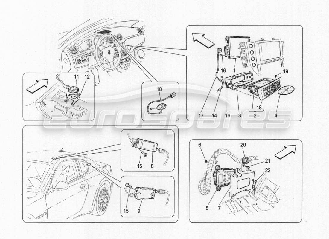 maserati granturismo special edition it system part diagram