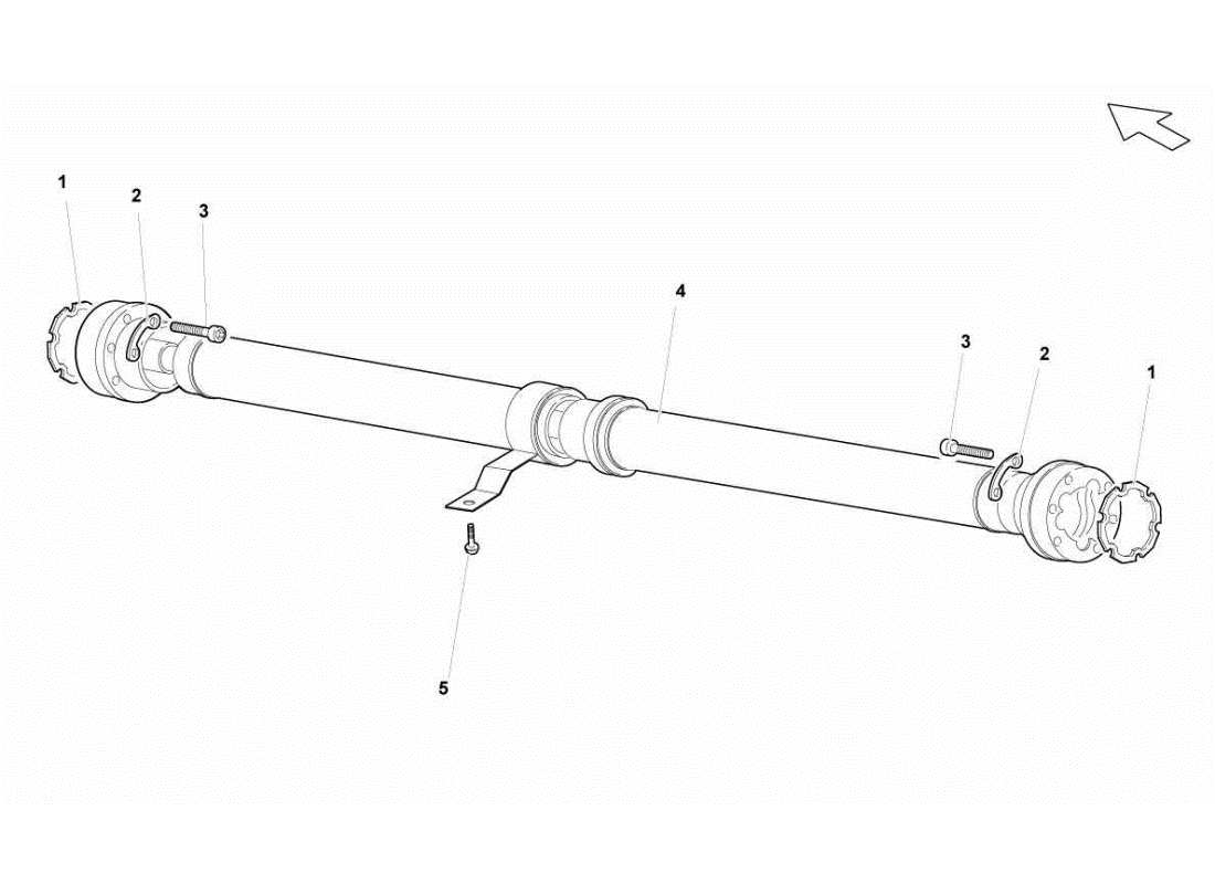 lamborghini gallardo sts ii sc propeller shaft part diagram