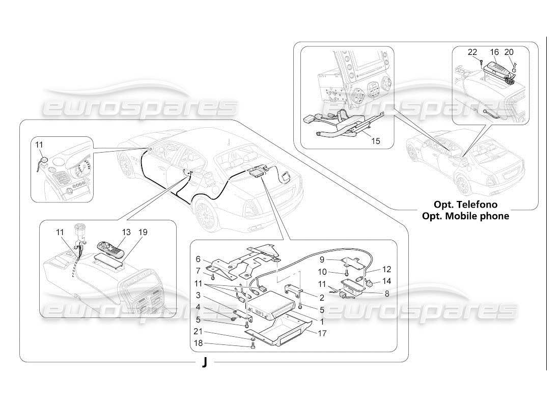 maserati qtp. (2007) 4.2 auto it system part diagram