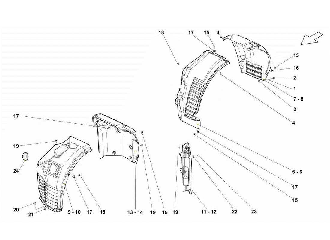 lamborghini gallardo lp570-4s perform wheelhouse part diagram