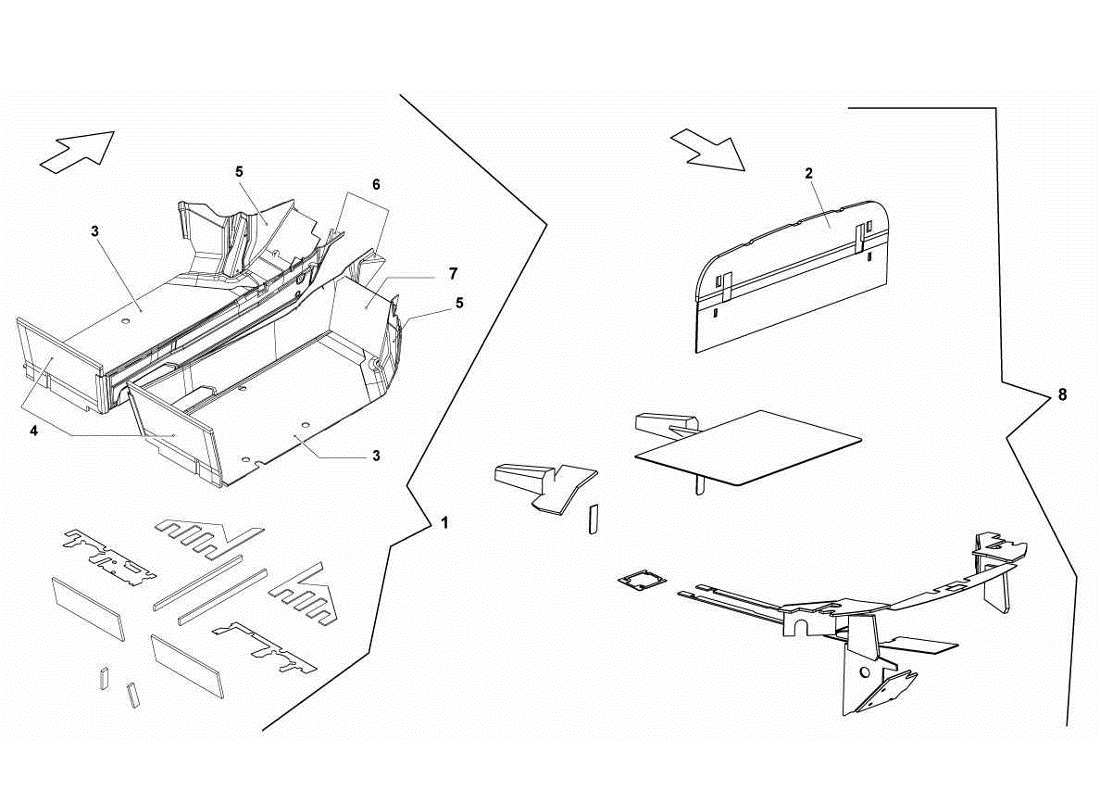 lamborghini gallardo lp570-4s perform insulations and soundproofing part diagram