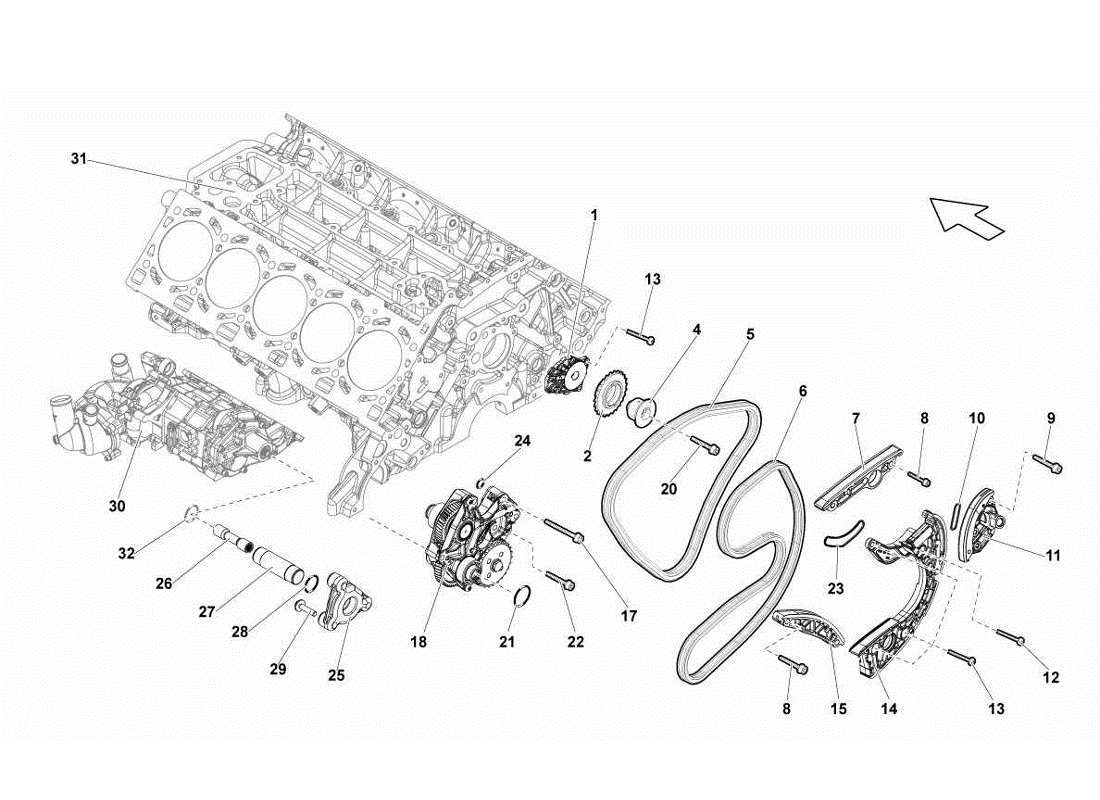 lamborghini gallardo lp570-4s perform head timing system part diagram