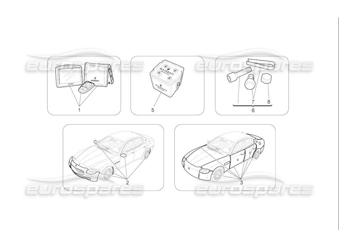 maserati qtp. (2007) 4.2 f1 after market accessories part diagram