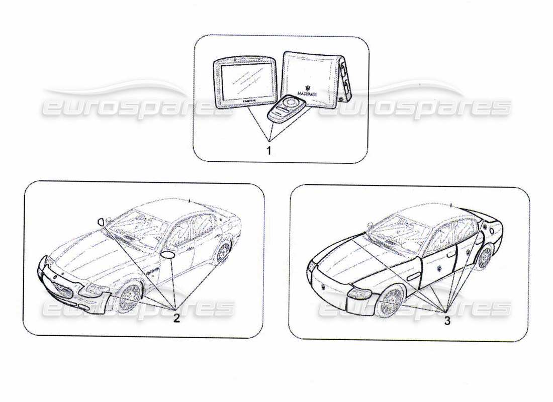 maserati qtp. (2010) 4.7 after market accessories part diagram