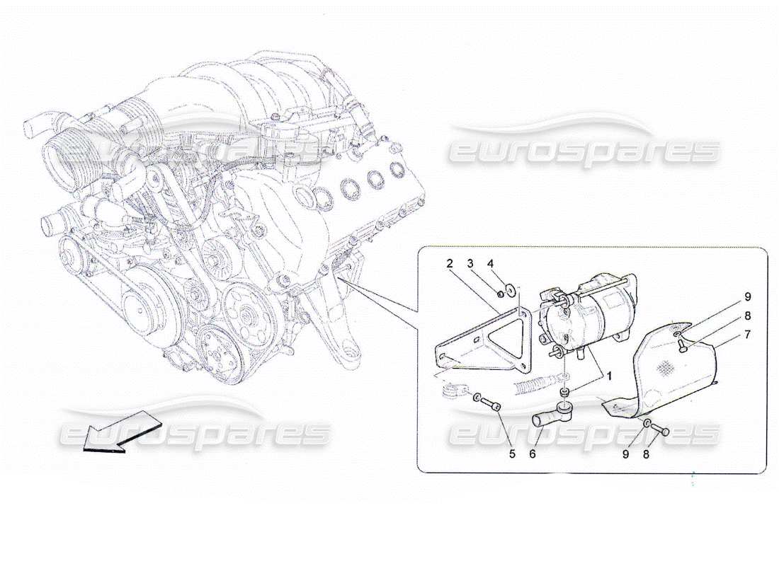 maserati qtp. (2010) 4.2 electronic control: engine ignition part diagram