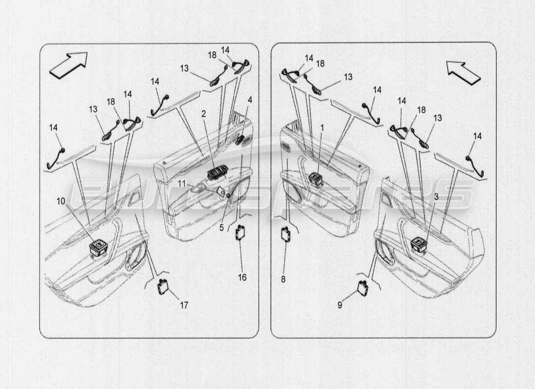 maserati qtp. v8 3.8 530bhp auto 2015 alarm and immobilizer system part diagram