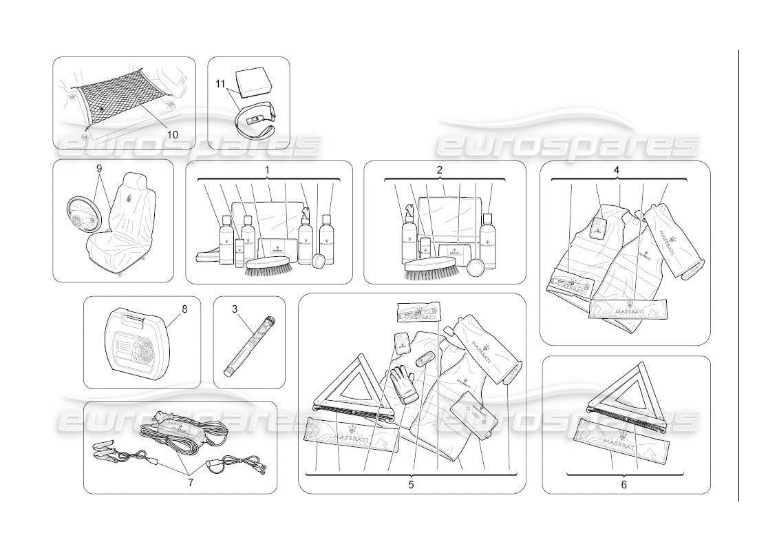 maserati qtp. (2007) 4.2 auto after market accessories part diagram