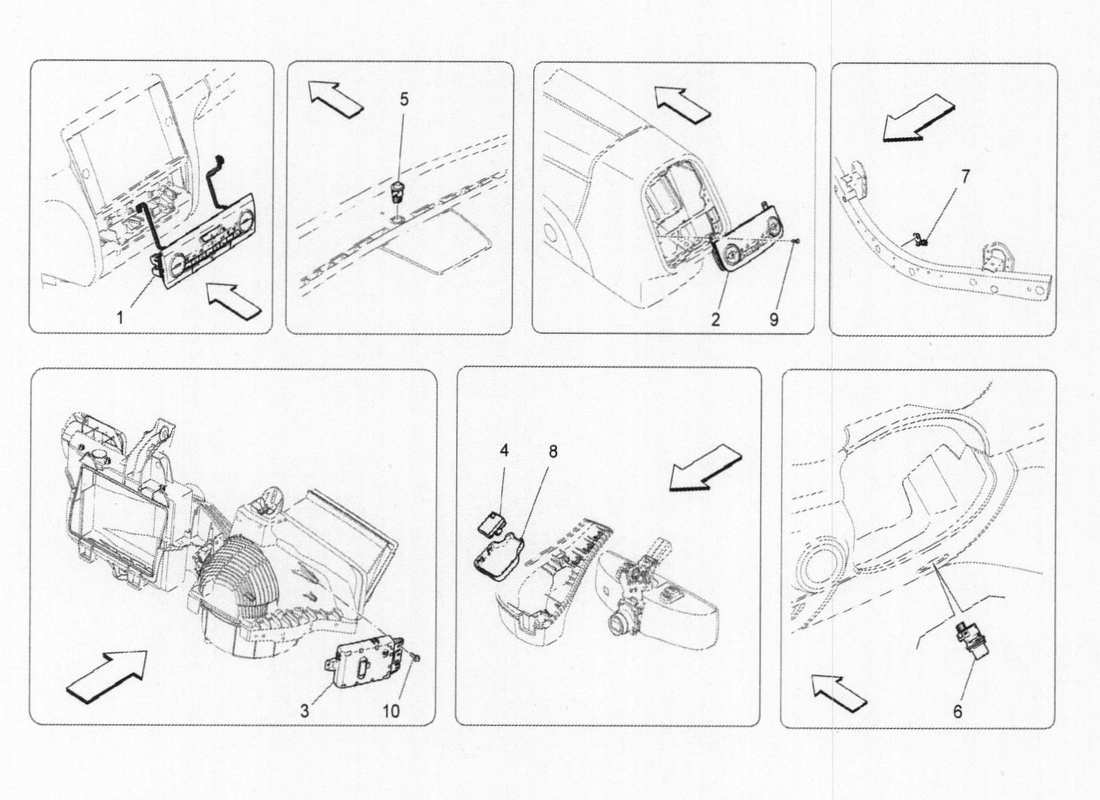 maserati qtp. v6 3.0 bt 410bhp 2015 a c unit: electronic control part diagram