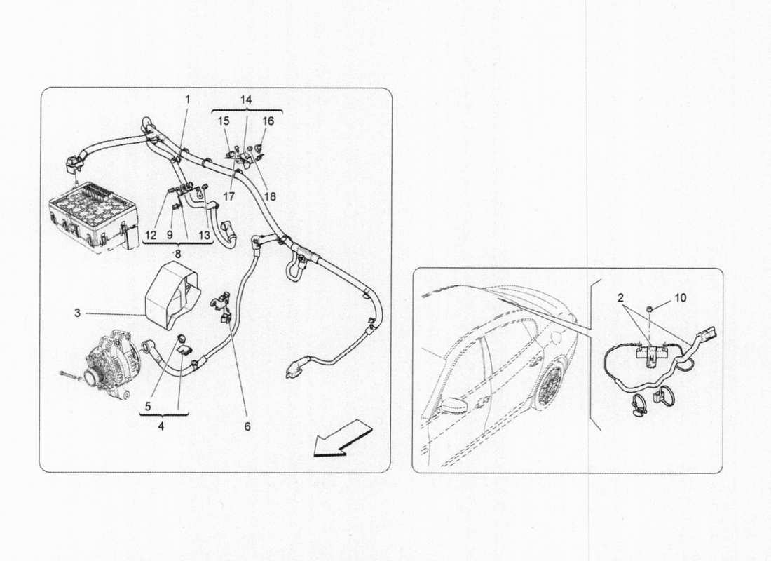 maserati qtp. v6 3.0 bt 410bhp 2015 main wiring part diagram