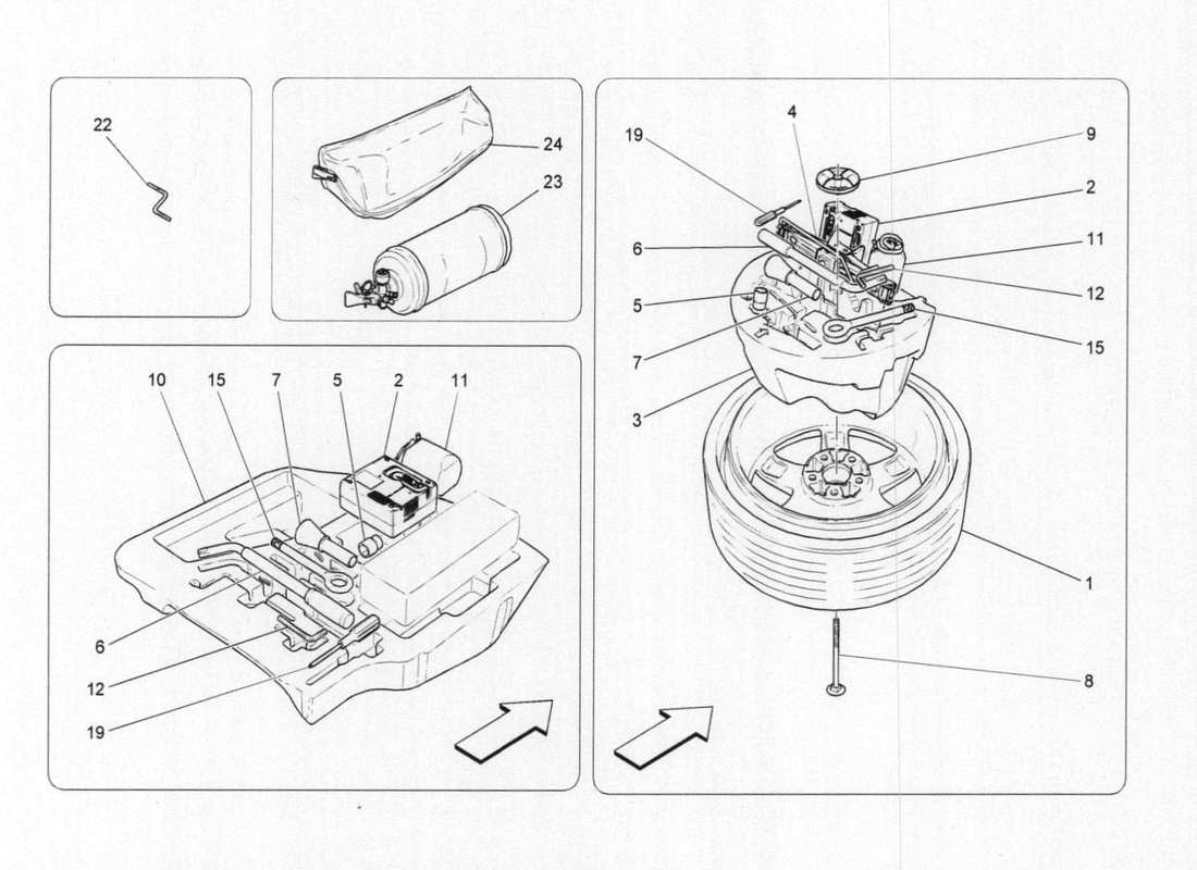 maserati qtp. v6 3.0 bt 410bhp 2015 accessories provided part diagram