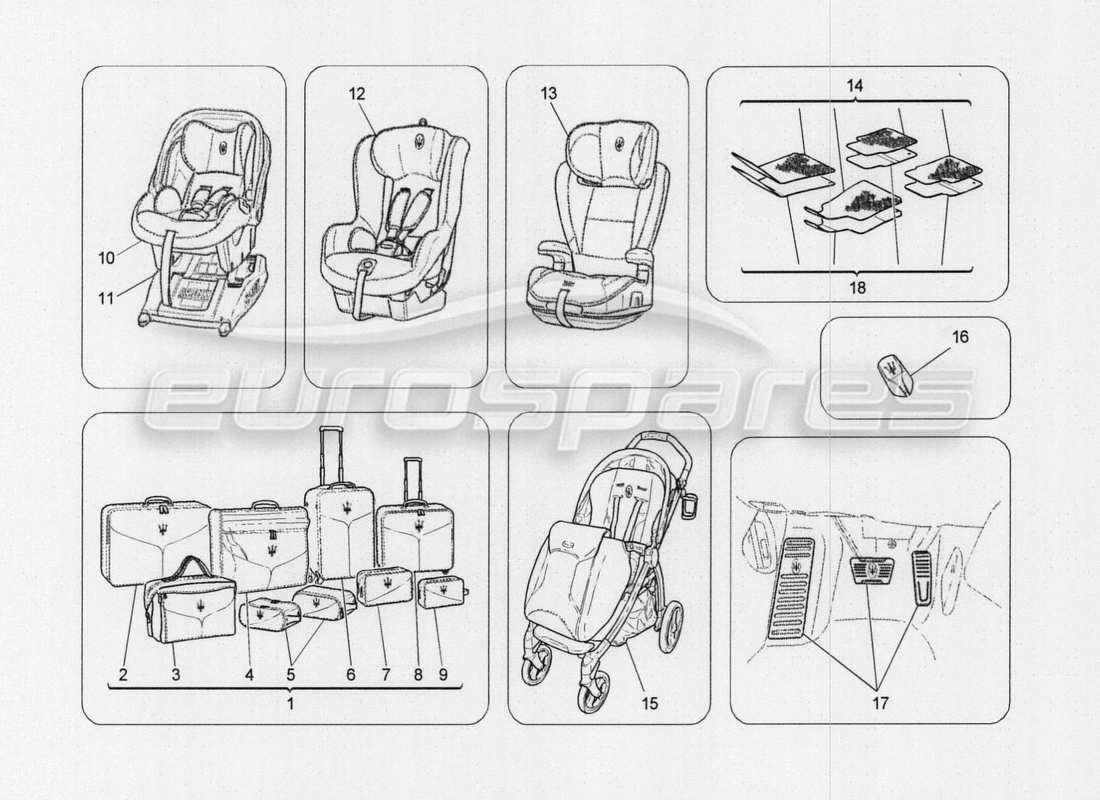 maserati qtp. v8 3.8 530bhp auto 2015 internal vehicle devices part diagram