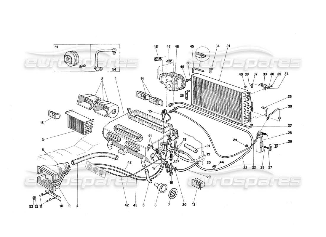 maserati qtp.v8 4.9 (s3) 1979 conditioning part diagram