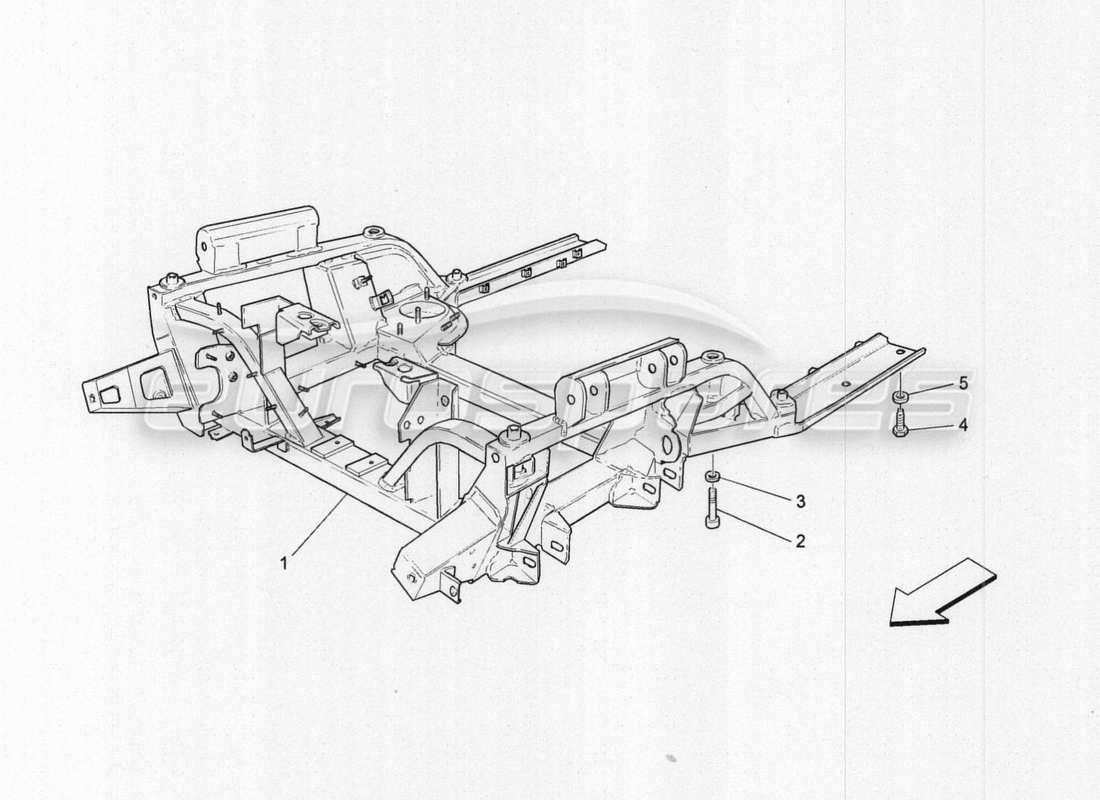 maserati granturismo special edition front underchassis part diagram