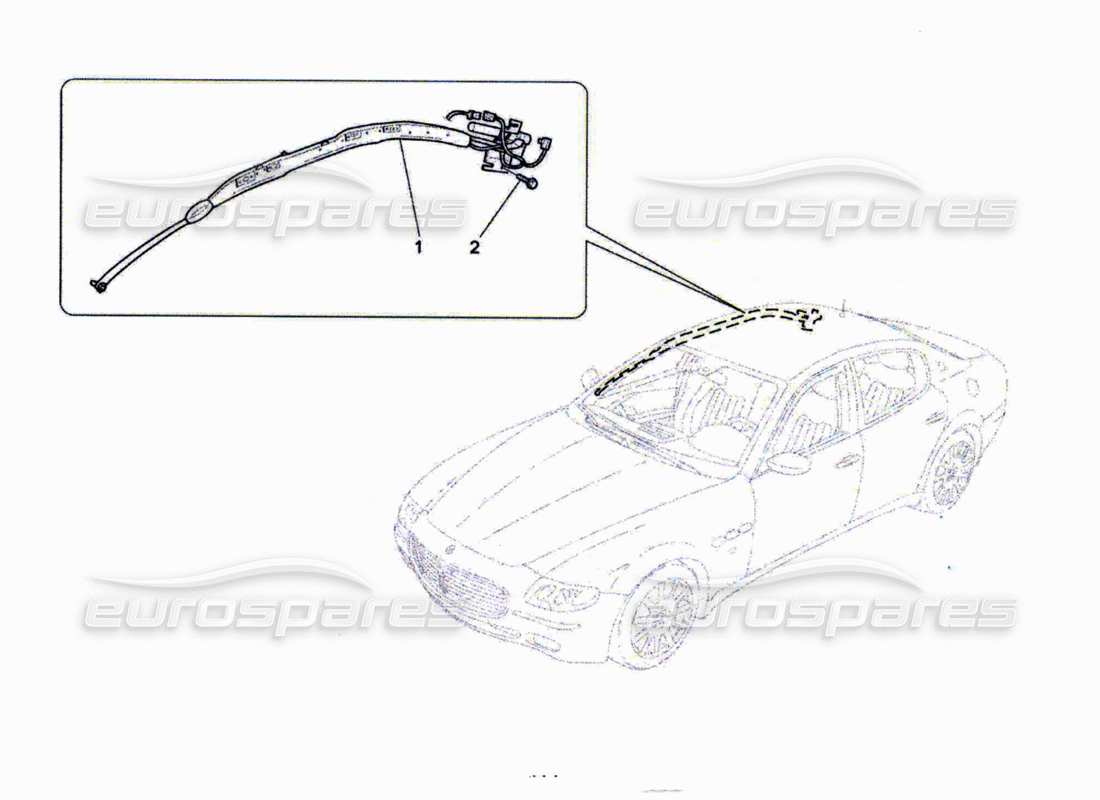 maserati qtp. (2010) 4.7 window bag system part diagram