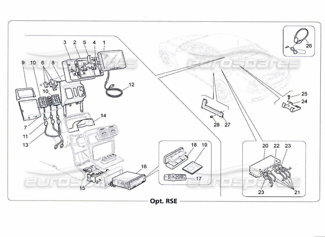 maserati qtp. (2010) 4.7 it system part diagram