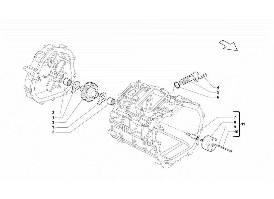 lamborghini gallardo sts ii sc gearbox oil pump part diagram