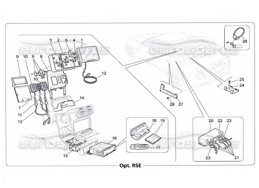 maserati qtp. (2010) 4.2 it system part diagram