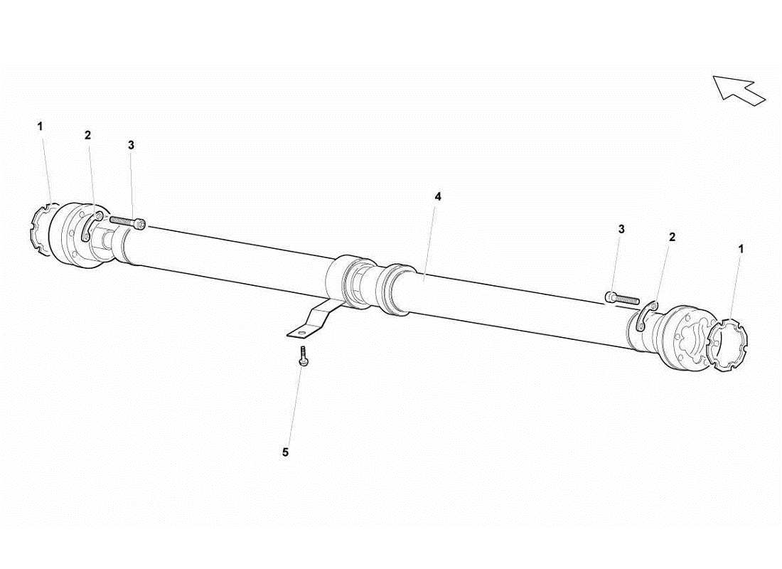 lamborghini gallardo lp570-4s perform propeller shaft part diagram